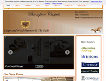 Tablet Screenshot of bromptoncarpets.co.uk